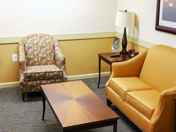 Baltimore apartment for rent - a living room with a couch and a coffee table