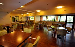 Columbia apartment for rent - a large dining room with tables and chairs
