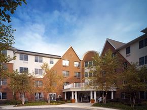 Abingdon apartment for rent - a large brick building with trees in front of it