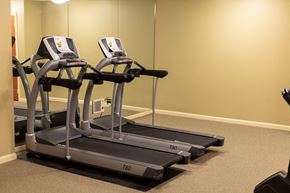 Randallstown apartment for rent - Modern on-site fitness center at Park View at Randallstown featuring exercise equipment designed to support active, healthy lifestyles for senior residents.