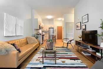 Hardwood flooring in living spaces