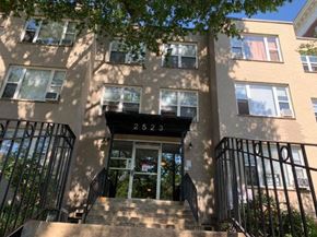 Washington apartment for rent - the front of a building with stairs