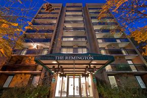 Washington apartment for rent - a building with a sign in front of it