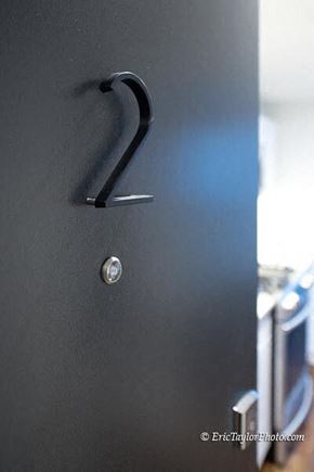 Washington apartment for rent - a black door with a number on it