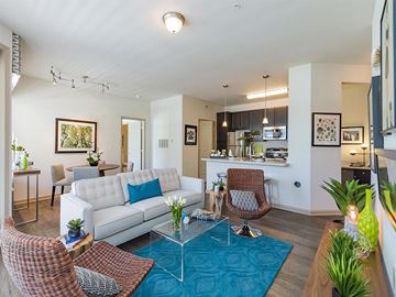 Hendersonville apartment for rent - a living room with a couch and a table