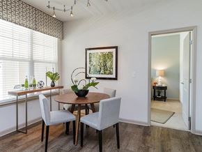 Hendersonville apartment for rent - a dining room with a table and chairs
