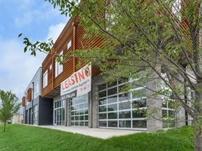 Nashville apartment for rent - a building with a leasing sign in front of it