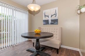 Murfreesboro apartment for rent - a dining room with a table and a window