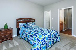 Clarksville apartment for rent - a bedroom with a bed and a closet
