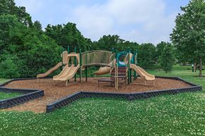 Clarksville apartment for rent - a playground with slides and chairs in a park