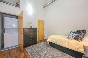 Richmond apartment for rent - Bedroom One with Laundry in Iron House Apartments in Richmond VA