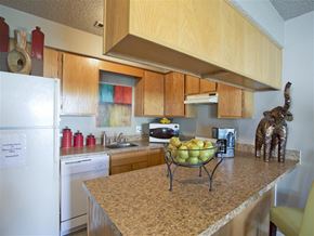 Fayetteville apartment for rent - a kitchen with a bowl of fruit on the counter