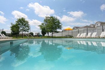 Sparkling swimming pool