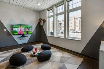 Children will love the fun features in the play room in the clubhouse at ascend!