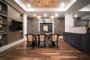 Charlotte apartment for rent - a dining room with a table and chairs