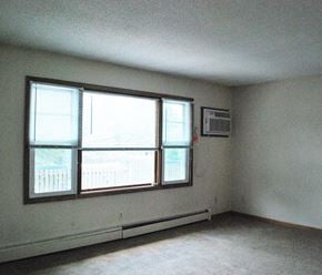 Mankato apartment for rent - an empty living room with a large window
