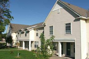 Columbia Heights apartment for rent - a row of houses with trees in front of them