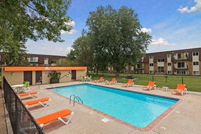 Spring Lake Park apartment for rent - Pool With Sundecks at Northtown Village Apartments, Spring Lake Park