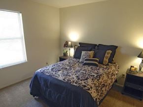Lodi apartment for rent - a bedroom with a bed and a window