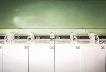 State of the art laundry center with card reader