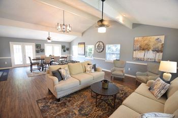Spacious clubhouse with kitchen