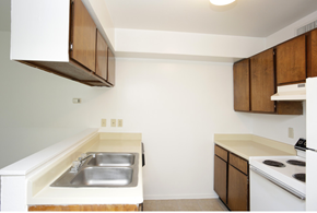 Normangee apartment for rent - a kitchen with a sink and a stove and