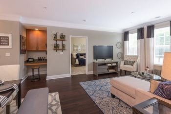 Built-in computer nook in select apartments