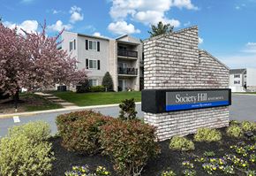 Camp Hill apartment for rent - an apartment building with a sign that reads apartments