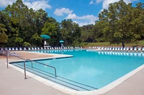 Alexandria apartment for rent - a swimming pool with chairs and umbrellas at a resort