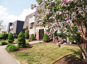 South Portland apartment for rent - A building with a lawn in front of it.