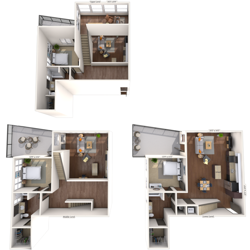 Floor plan for 2 beds, 2 baths, 1655 sqft