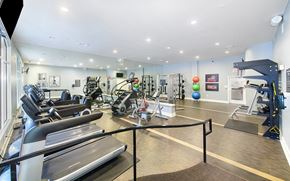 Orlando apartment for rent - the gym is equipped with cardio equipment and weights