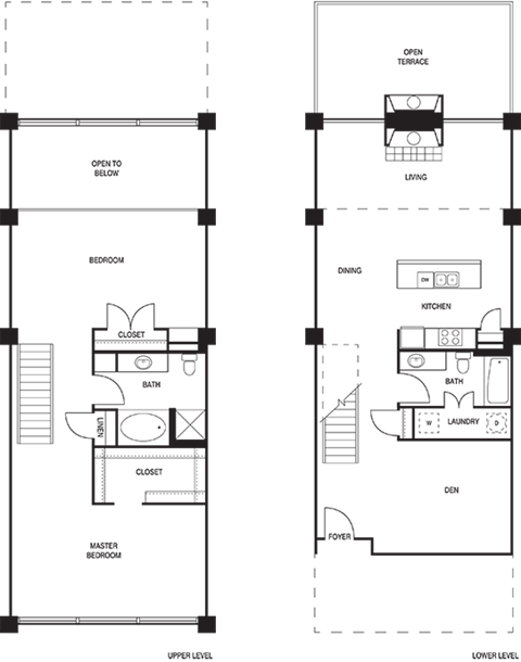 Floor plan for 2 beds, 2 baths, 1712 sqft