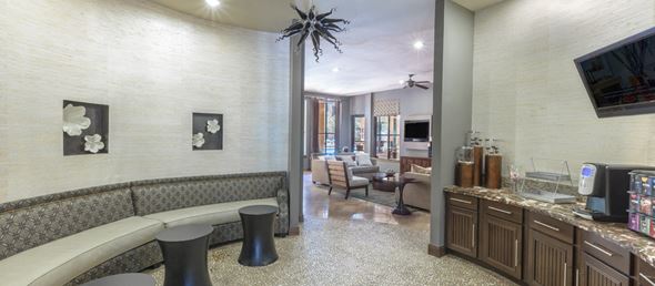 Frisco apartment for rent - a living room with a couch and a coffee table