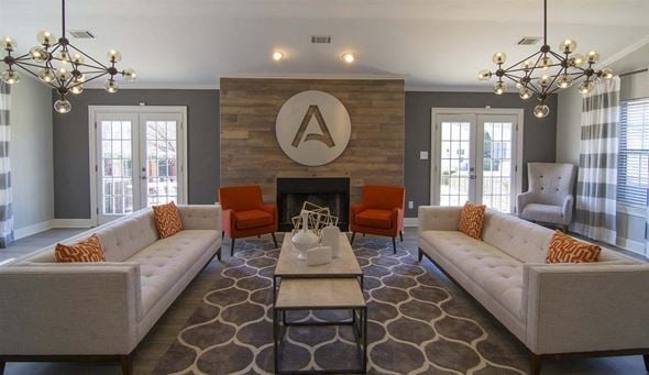 Jonesboro apartment for rent - clubhouse seating area