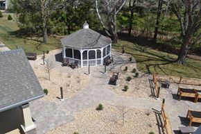 Coralville apartment for rent - a gazebo in the middle of a yard