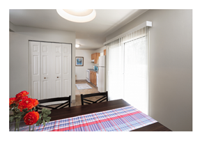 Bloomfield townhouse for rent - Large Dining Area with Sliding Door leading to patio