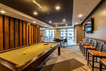 Modern clubhouse social lounge
