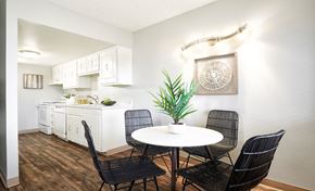 Littleton apartment for rent - a dining room with a table and chairs