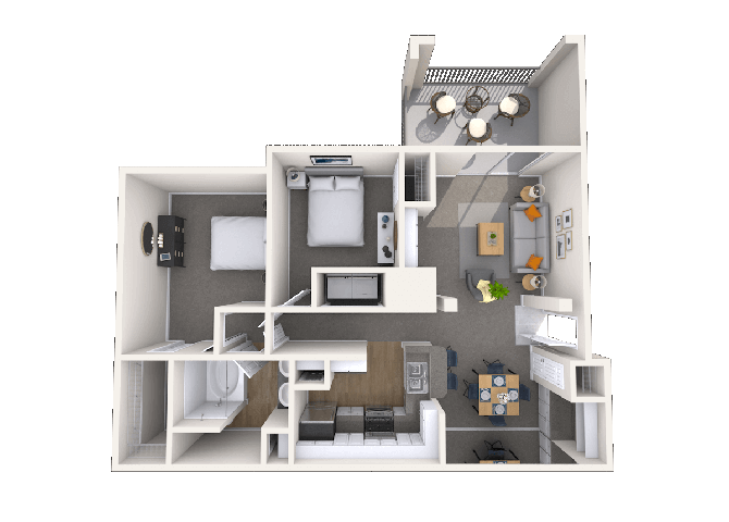 Floor plan for 2 beds, 1 bath, 1094 sqft