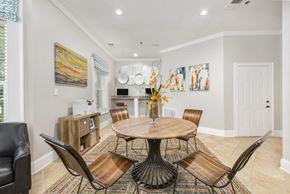 Sandy Springs apartment for rent - a dining room with a table and chairs