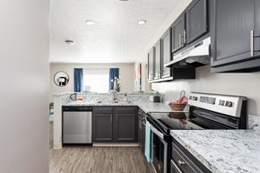 Canal Winchester apartment for rent - Kitchen Side View - The Commons at Canal Winchester