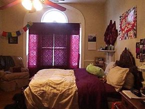 Nashville apartment for rent - a bedroom with a bed with a stuffed animal on it