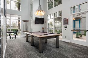 Phoenix apartment for rent - a game room with a pool table and a tv