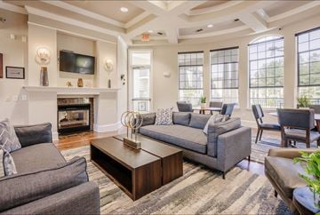 Charlotte apartment for rent - a living room with couches and a coffee table