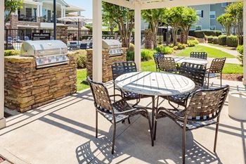 Picnic area with gas grills