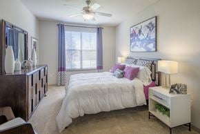 Wesley Chapel apartment for rent - Bonterra Parc - Bedrooms with ceiling fans and natural light
