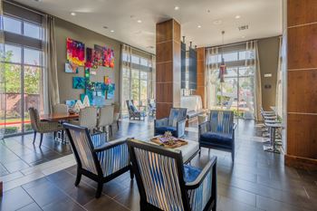 Avant on market center - clubhouse lobby with wi-fi, hdtv and lounge seating