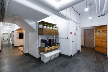 The kc high line - complimentary coffee bar with starbucks