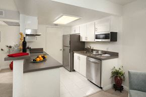 Moorpark apartment for rent - a kitchen with a sink and a refrigerator